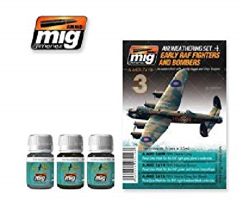 Ammo Mig A.Mig 7416 RAF Early Fighters and Bombers Weathering Set